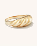 Thin Crescent Dome Ring